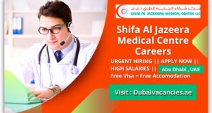 Shifa Al Jazeera Medical Centre Careers