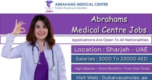 Abrahams Medical Centre Jobs