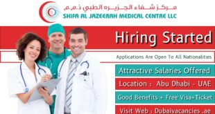 Shifa Al Jazeera Medical Centre Careers