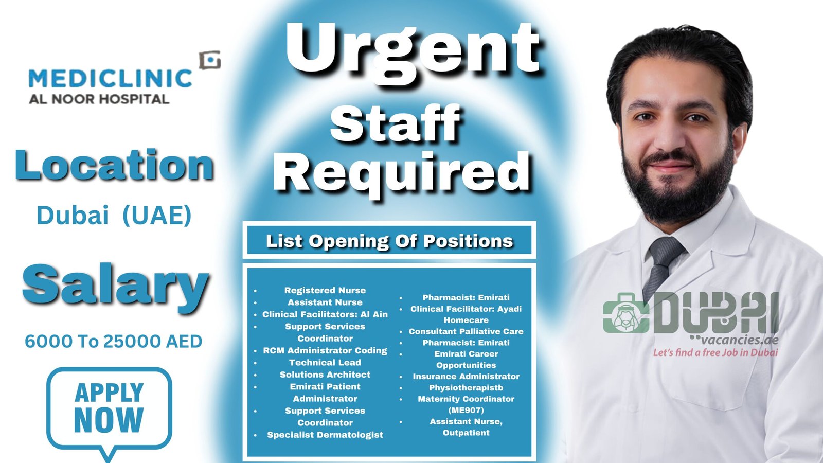 Mediclinic Al Noor Hospital Jobs