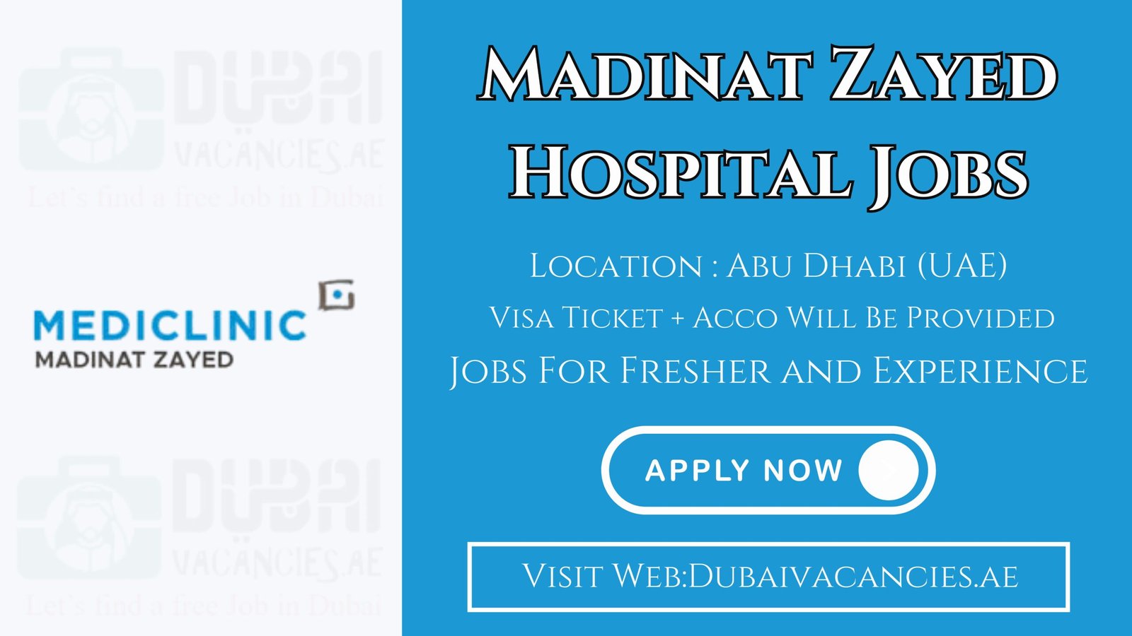 Madinat Zayed Hospital Jobs