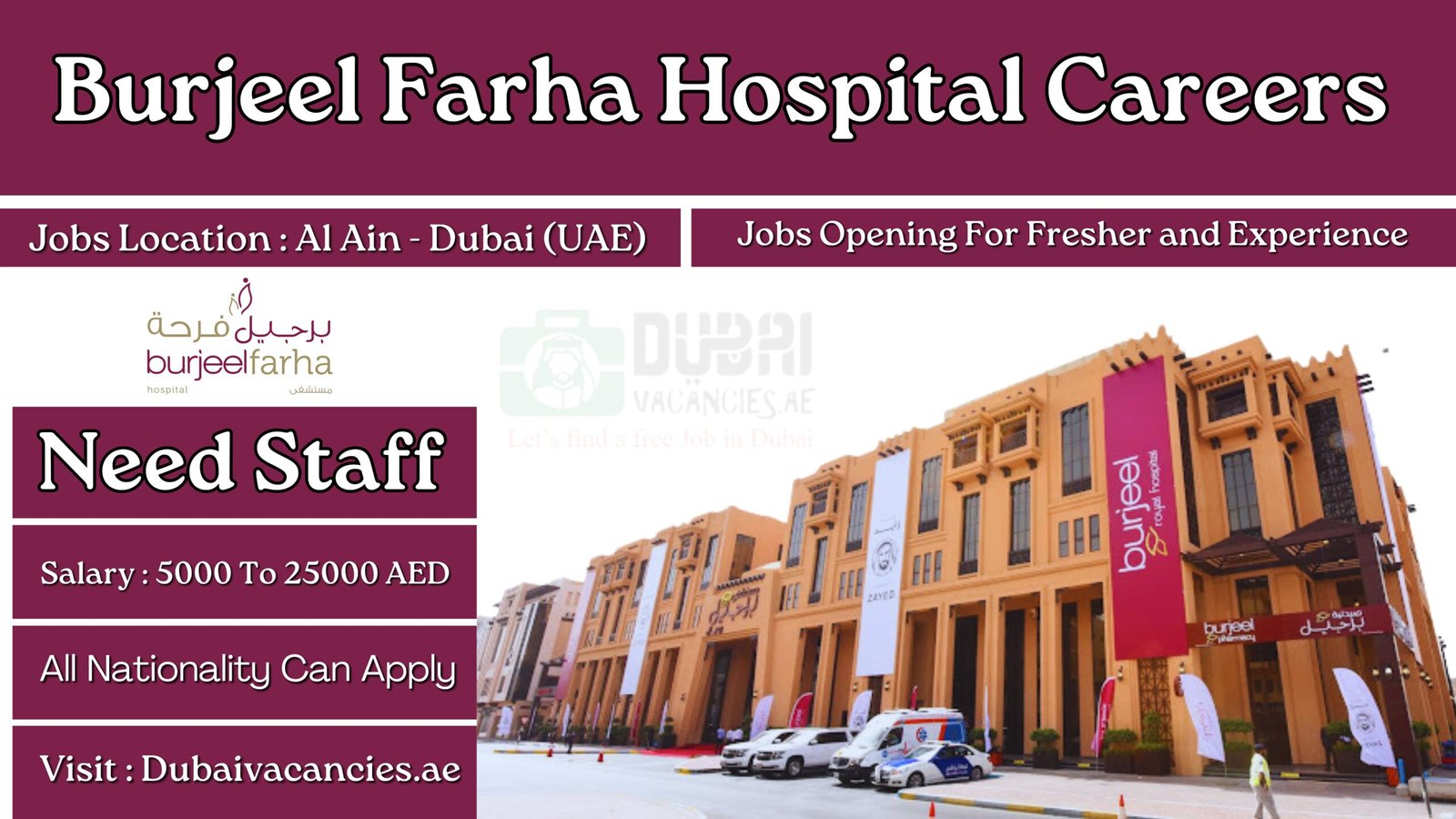 Burjeel Farha Hospital Careers